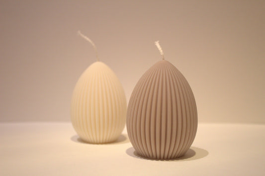 Osterei - Dekokerze aus 100% Sojawachs